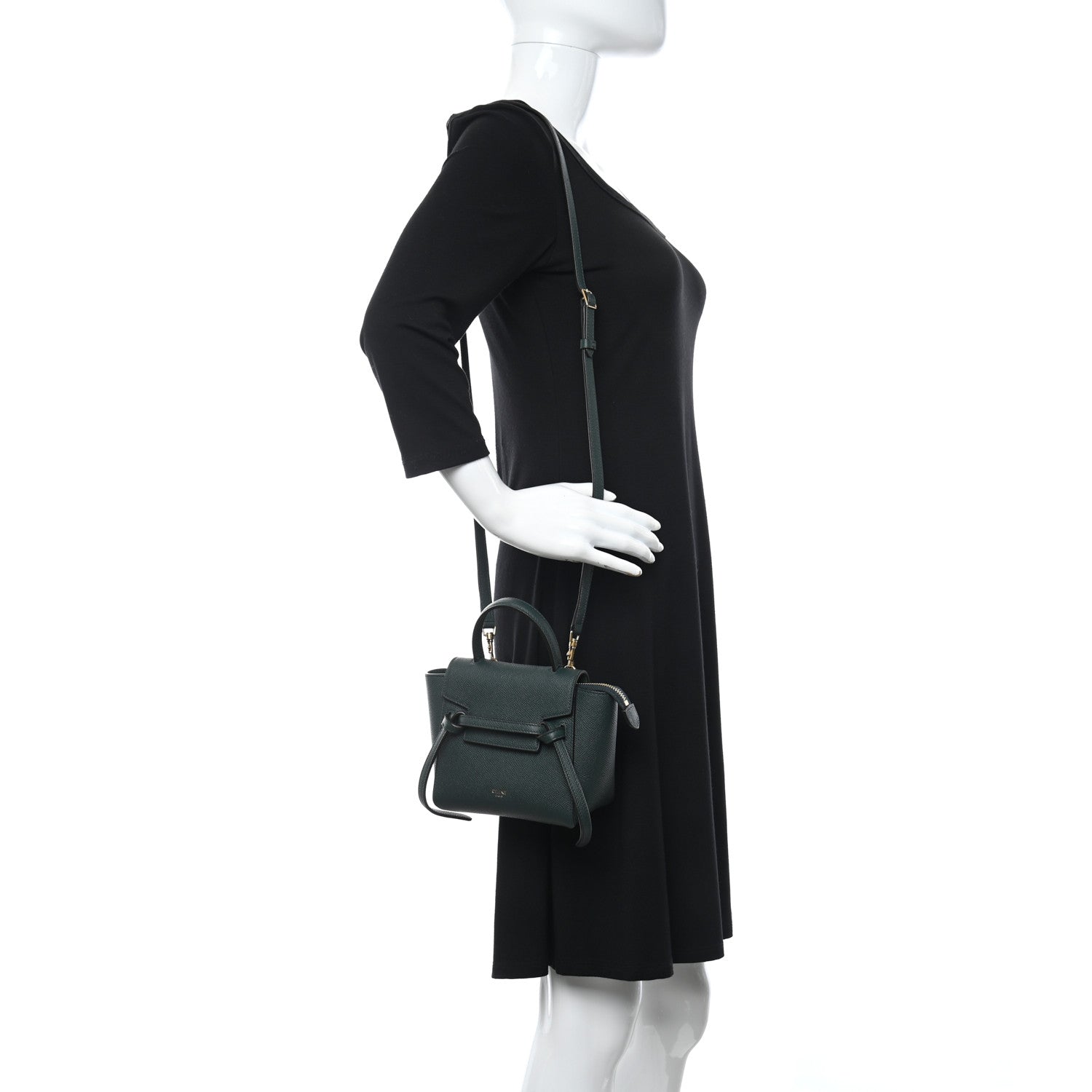 Celine Grained Calfskin Pico Belt Bag Amazone 2 of 10