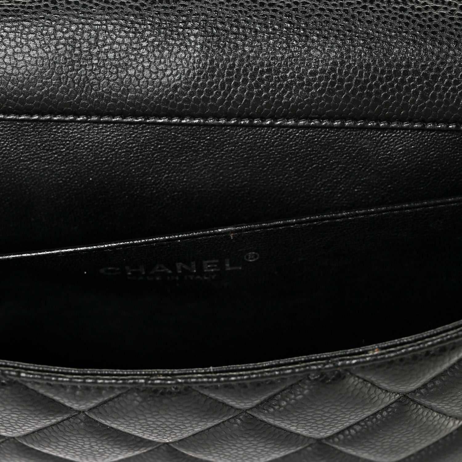 Chanel Caviar Quilted Clutch With Chain Flap Black 5 of 14