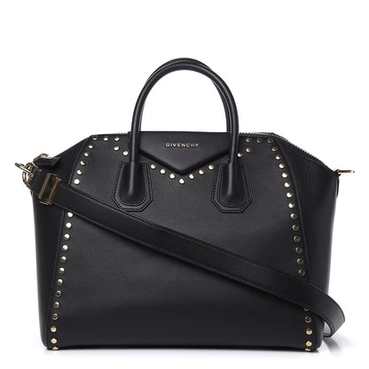 Givenchy Calfskin Medium Studded Antigona Black 1 of 16
