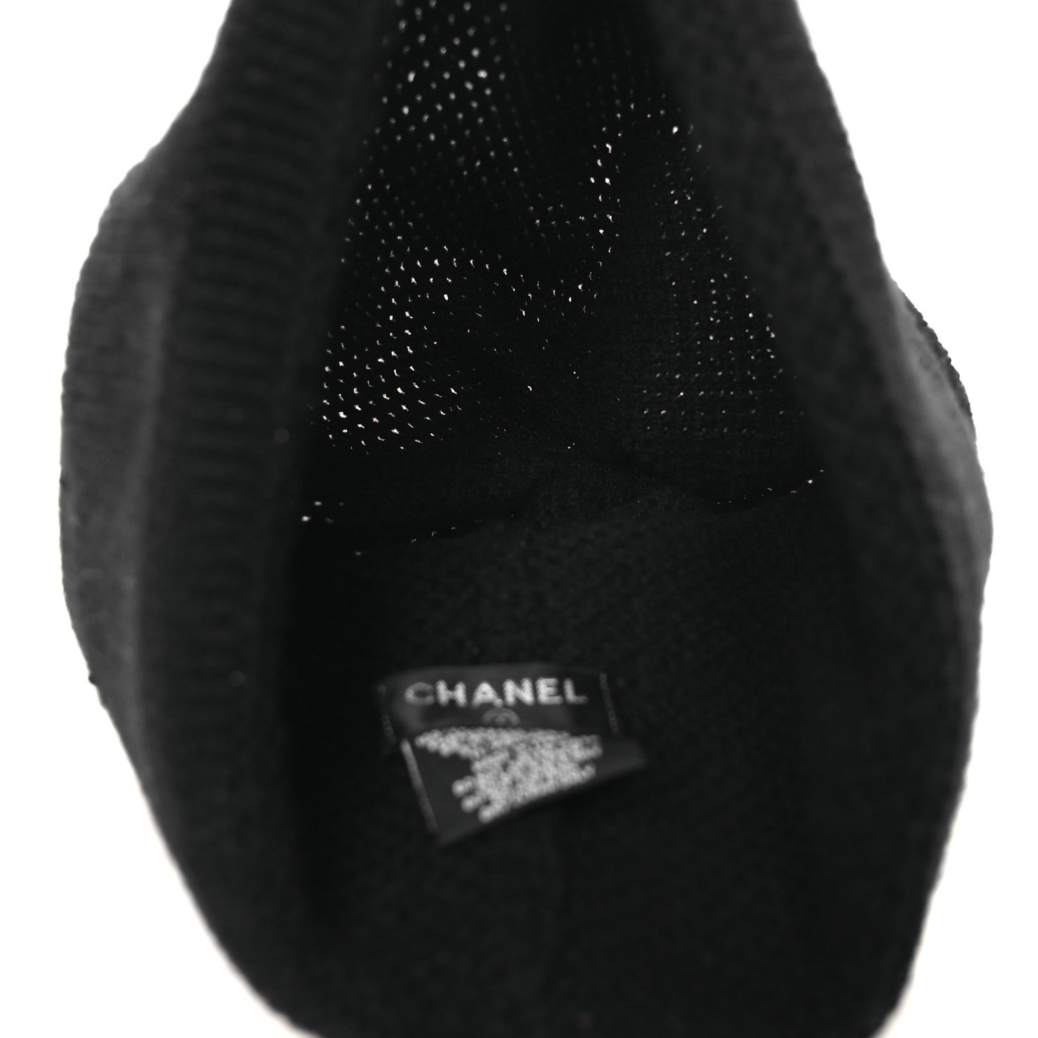 Chanel Cashmere CC Cloche Logo Beanie Hat Black 4 of 5
