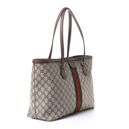 Gucci GG Supreme Monogram Medium Ophidia Shopping Tote Brown 3 of 11