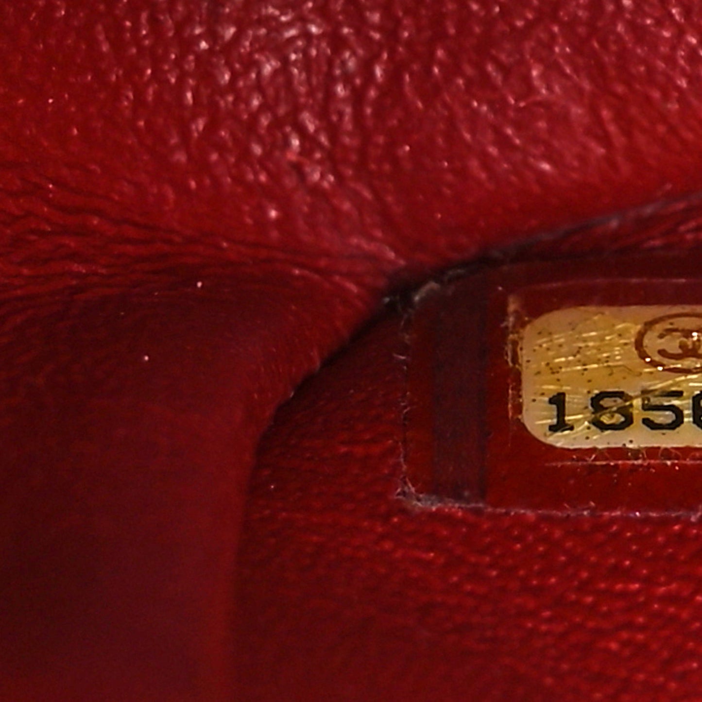Patent Calfskin Quilted Mini Rectangular Flap Red