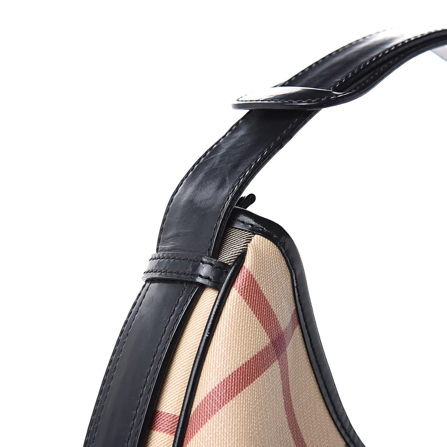 Calfskin Supernova Check Medium Barton Hobo Black