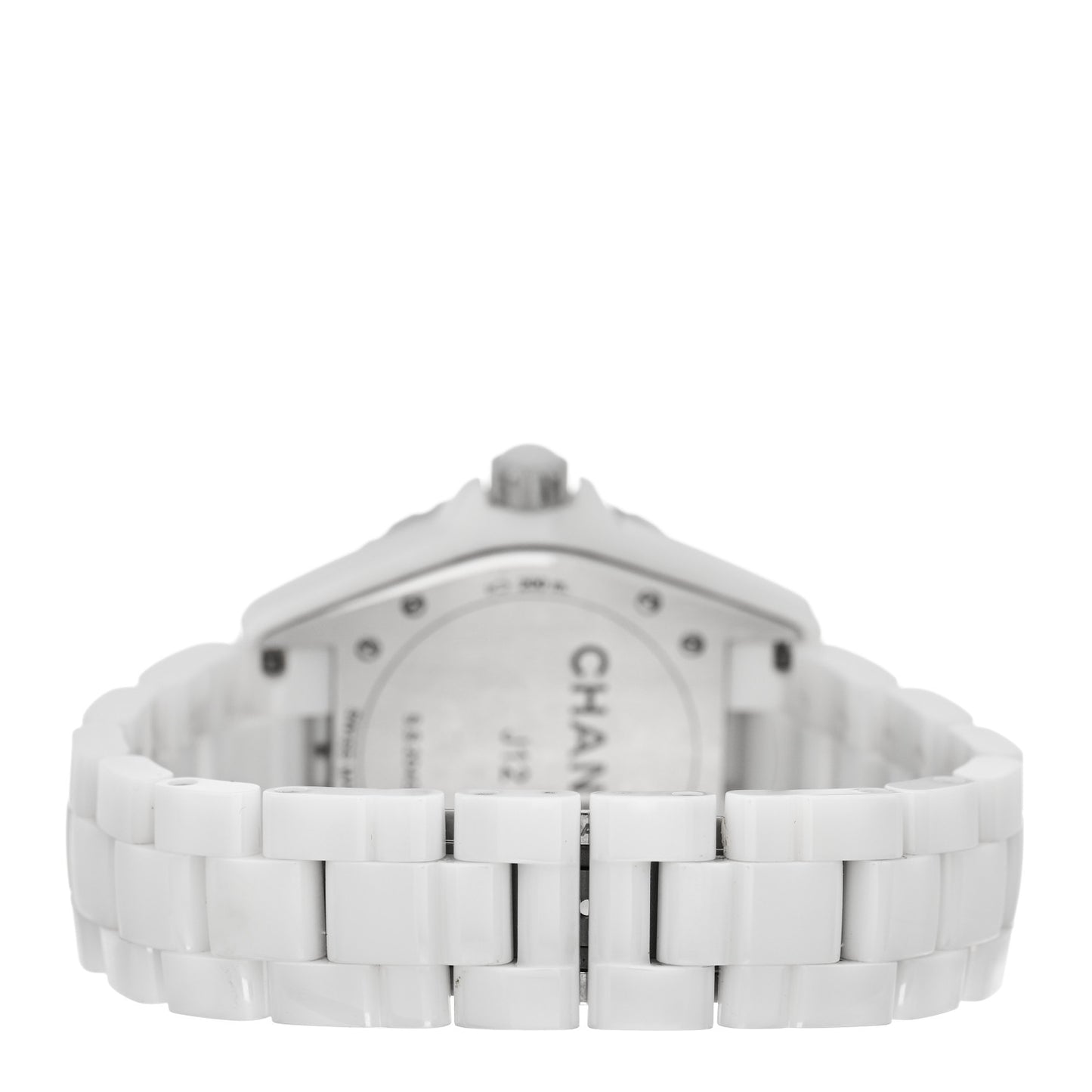Stainless Steel Ceramic Diamond Pave Bezel 38mm J12 Automatic Watch White