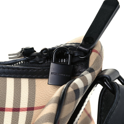 Burberry Haymarket Check Duffle Bag Black 7 of 10