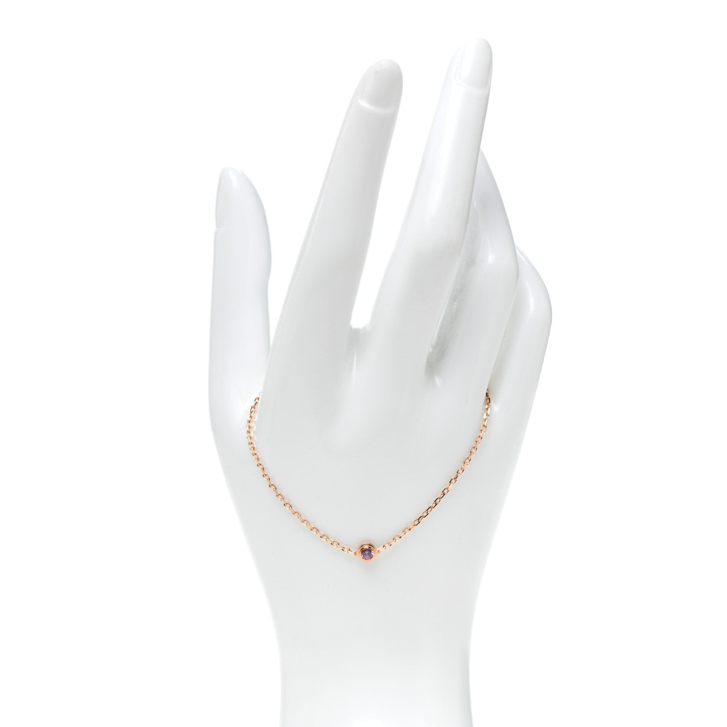Cartier 18K Pink Gold Pink Sapphire D'Amour Bracelet 2 of 6