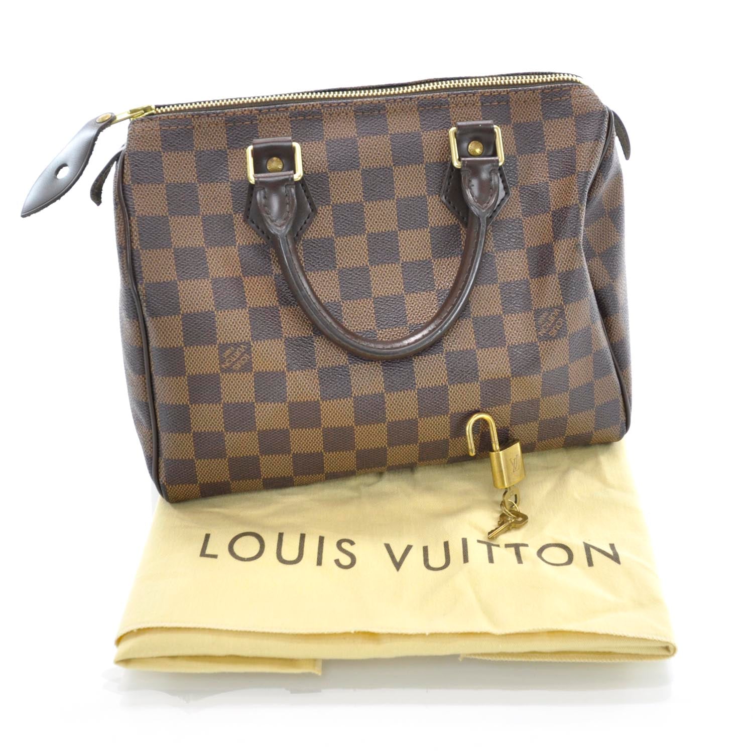 Louis Vuitton Damier Ebene Speedy 25 3 of 9