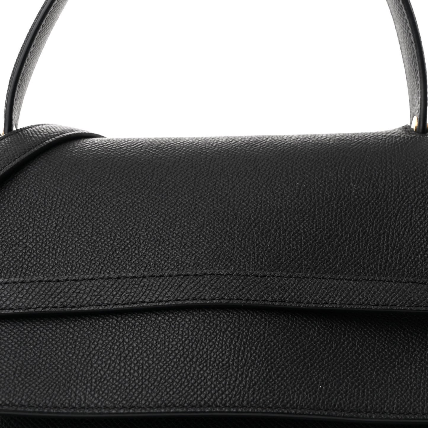 Grained Calfskin Mini Belt Bag Black