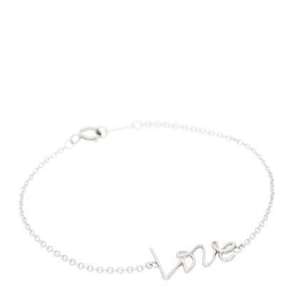 Tiffany Sterling Silver Graffiti Love Bracelet 1 of 5