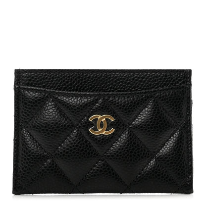 Chanel Caviar Quilted Card Holder Black 1 of 9