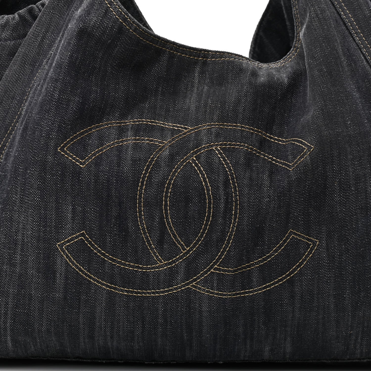 Chanel Denim XL Coco Cabas Tote Blue 9 of 13