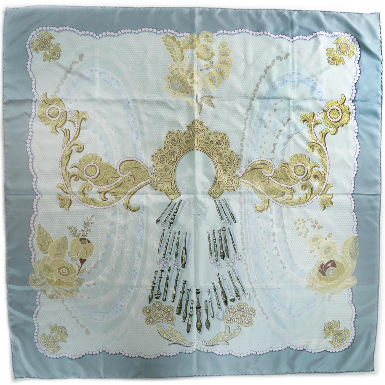 Hermes Silk Doigts de Fee Scarf 90 2 of 5