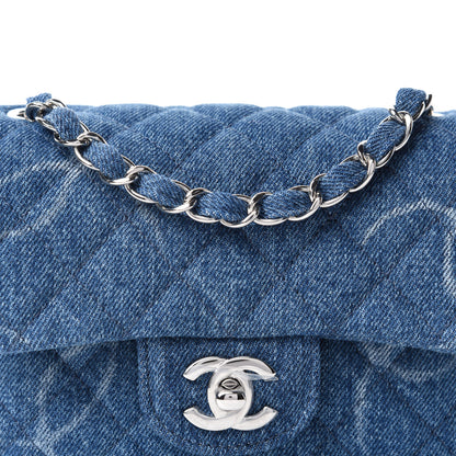 Chanel Denim CC Quilted Mini Square Flap Blue 10 of 11