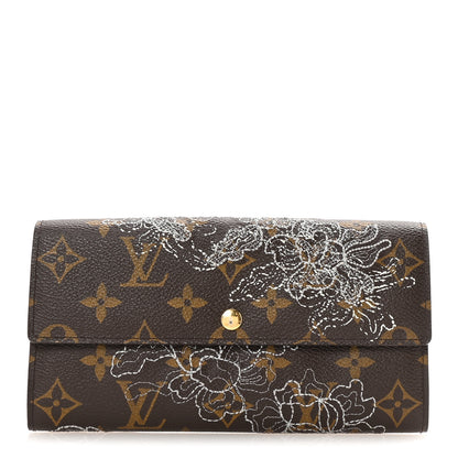 Louis Vuitton Monogram Dentelle Sarah Wallet Silver 1 of 7