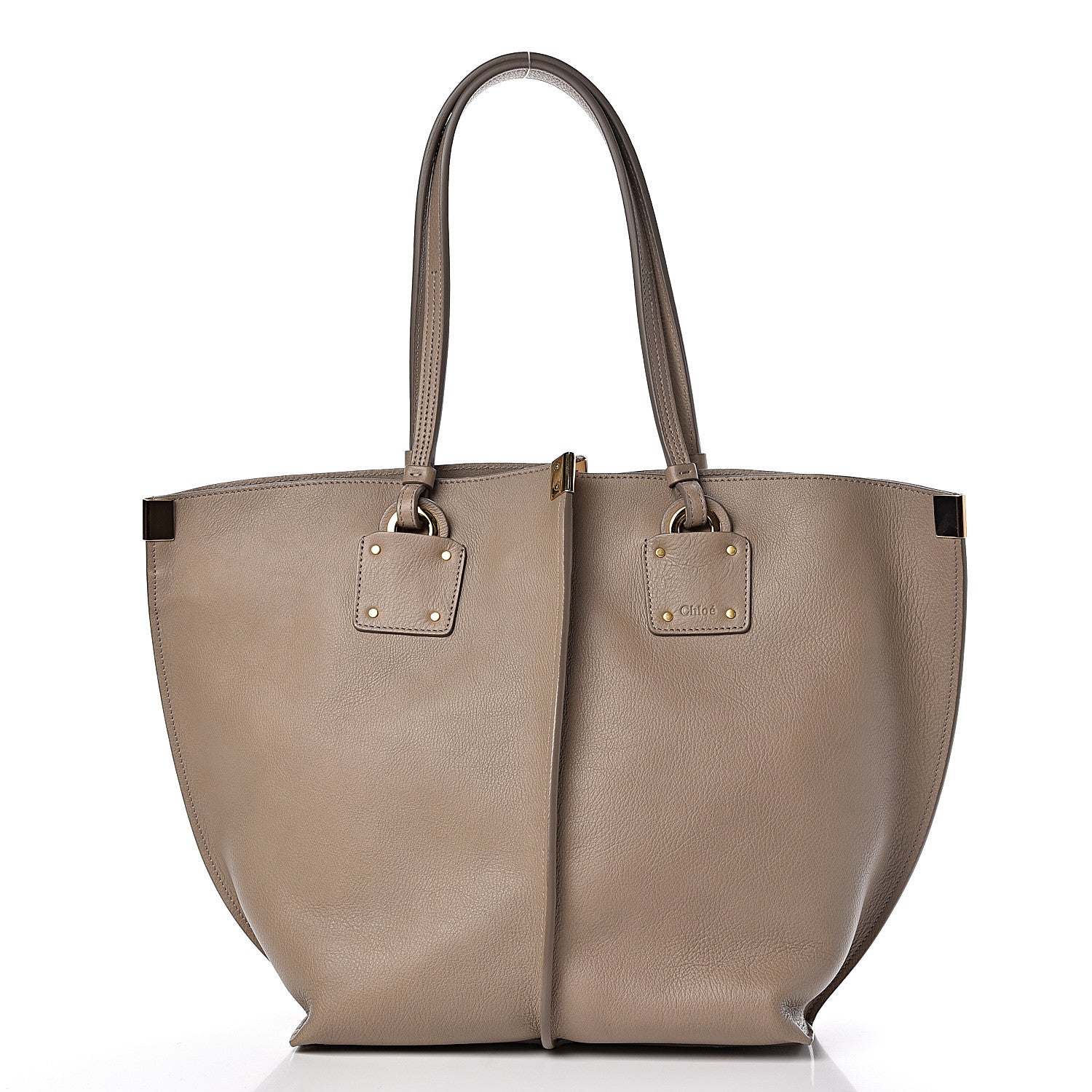 Chloe Smooth Calfskin Medium Vick Tote Motty Grey 3 of 13