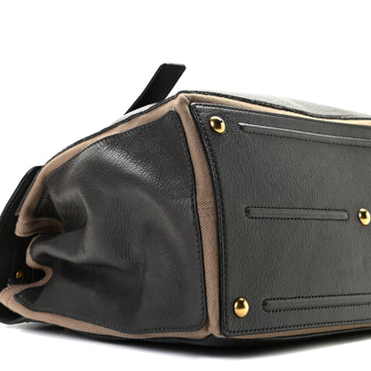 Saint Laurent Calfskin Canvas Medium Muse Two Black 8 of 11