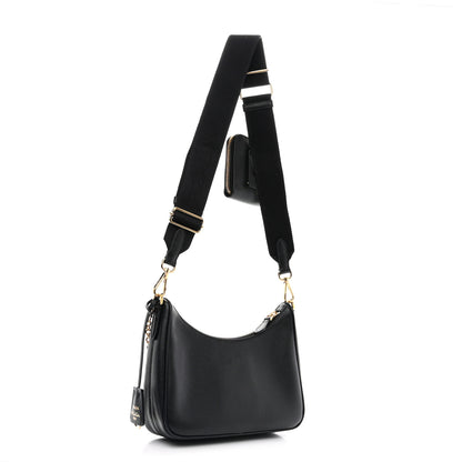 Prada Saffiano Lux Re-Edition 2005 Shoulder Bag Black 3 of 10