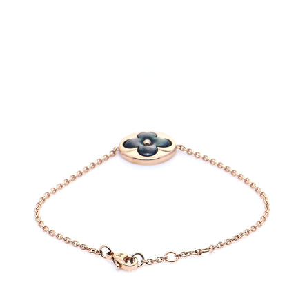 Louis Vuitton 18K Pink Gold Diamond Grey Mother of Pearl Color Blossom Sun Bracelet 3 of 6