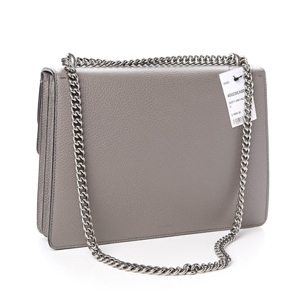 Gucci Dollar Calfskin Crystal Medium Dionysus Shoulder Bag Dusty Grey Black Diamond 3 of 10