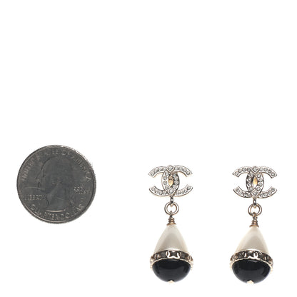 Chanel Crystal Bead Divine Highness Drop Earrings Gold 2 of 4