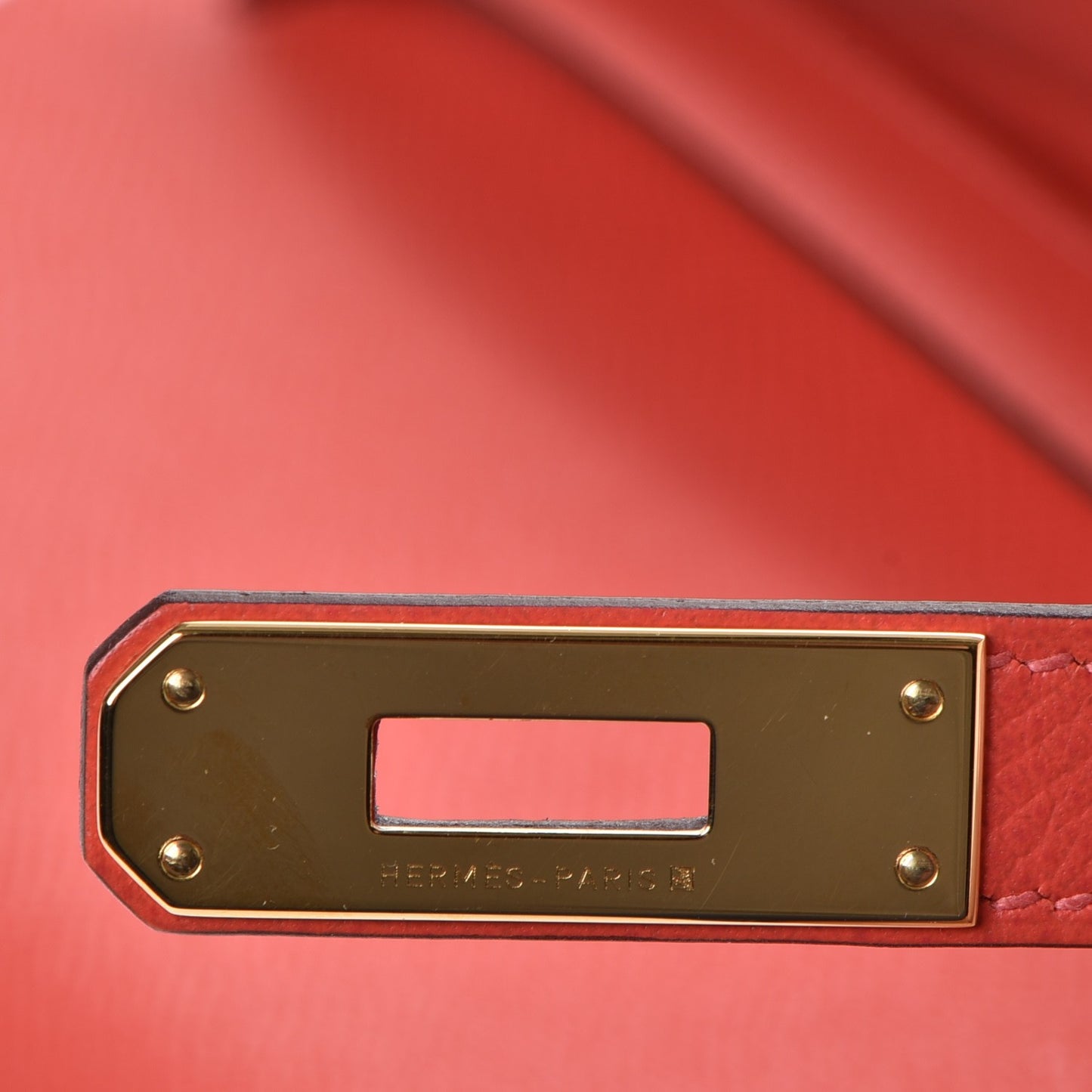 Epsom Kelly Cut Clutch Pochette Rose Jaipur