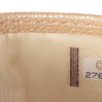 Chanel Iridescent Caviar Quilted Card Holder Beige 8 of 9
