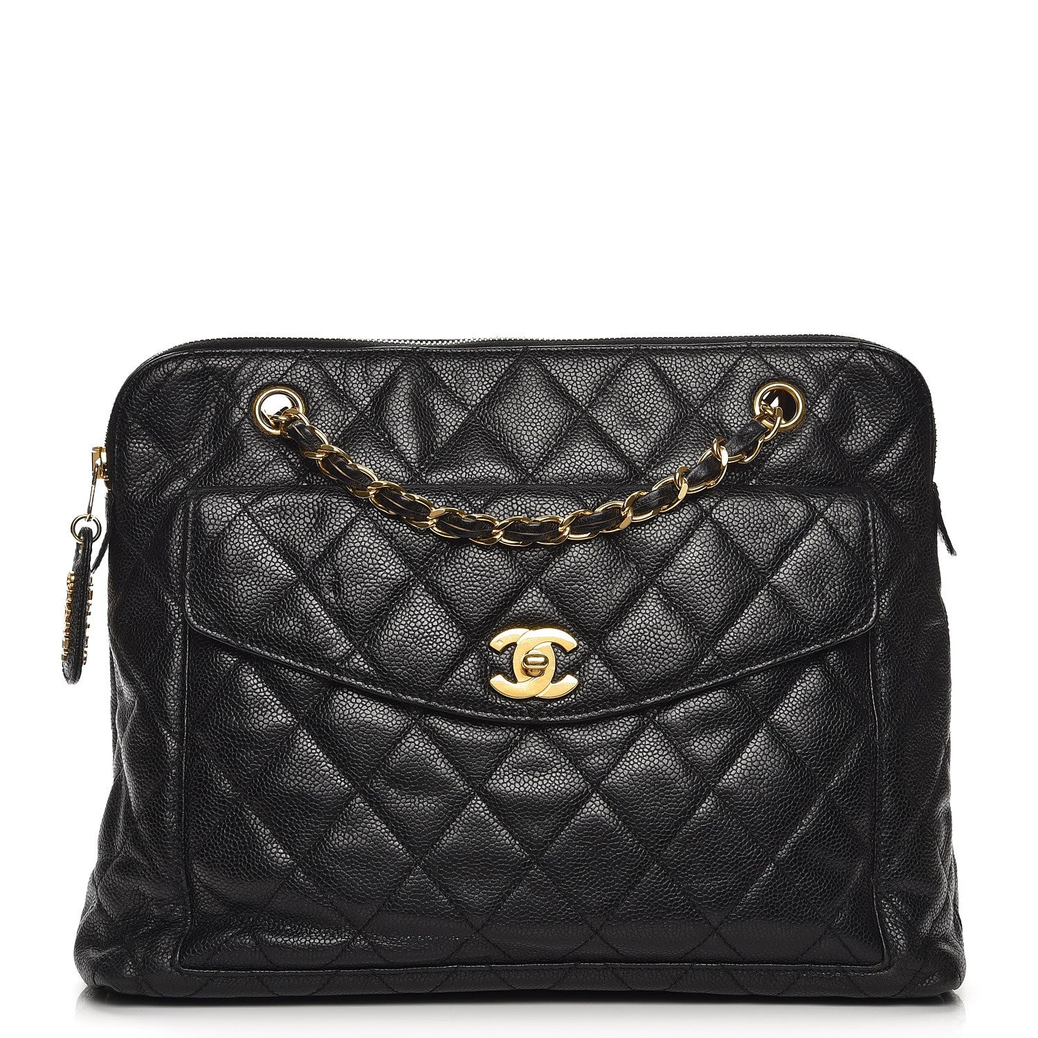 Chanel Caviar Quilted Flap Shoulder Bag Black 1 of 7