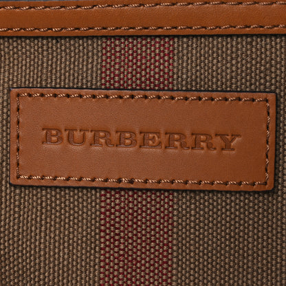 Burberry Canvas Mega Check Mini Ashby Tassel Crossbody Saddle Brown 7 of 14