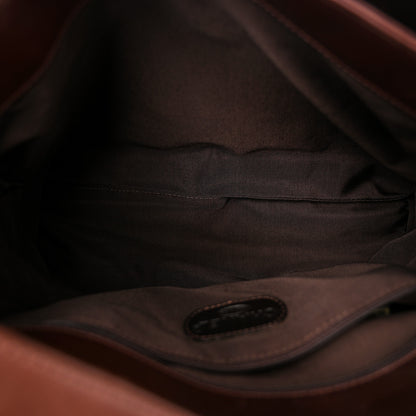 Chanel Lambskin Logo Messenger Flap Brown 5 of 15