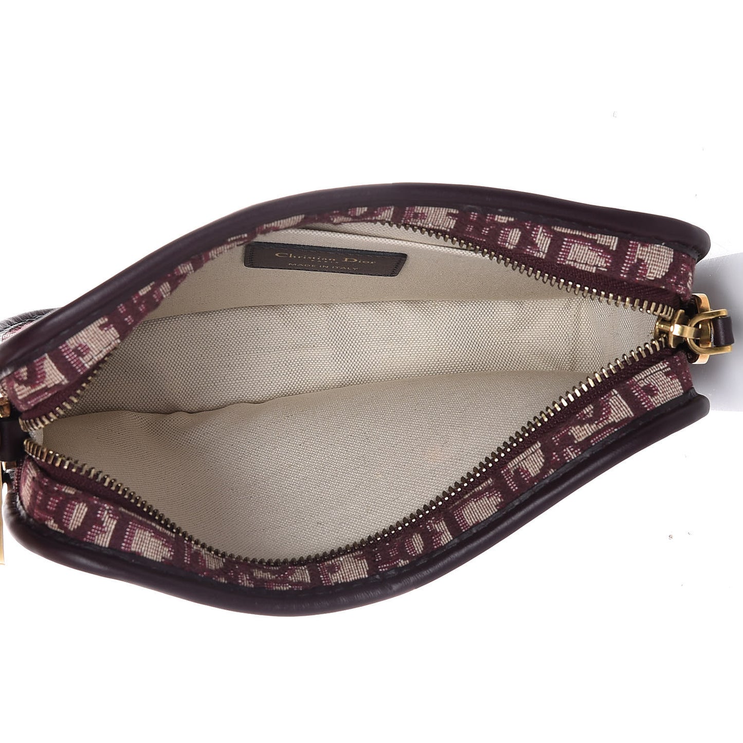 Oblique Diorquake Clutch Burgundy