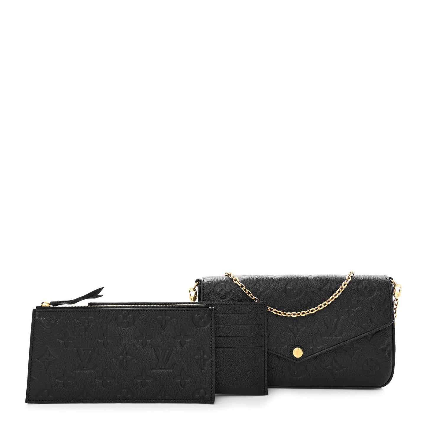 Empreinte Pochette Felicie Chain Wallet Black