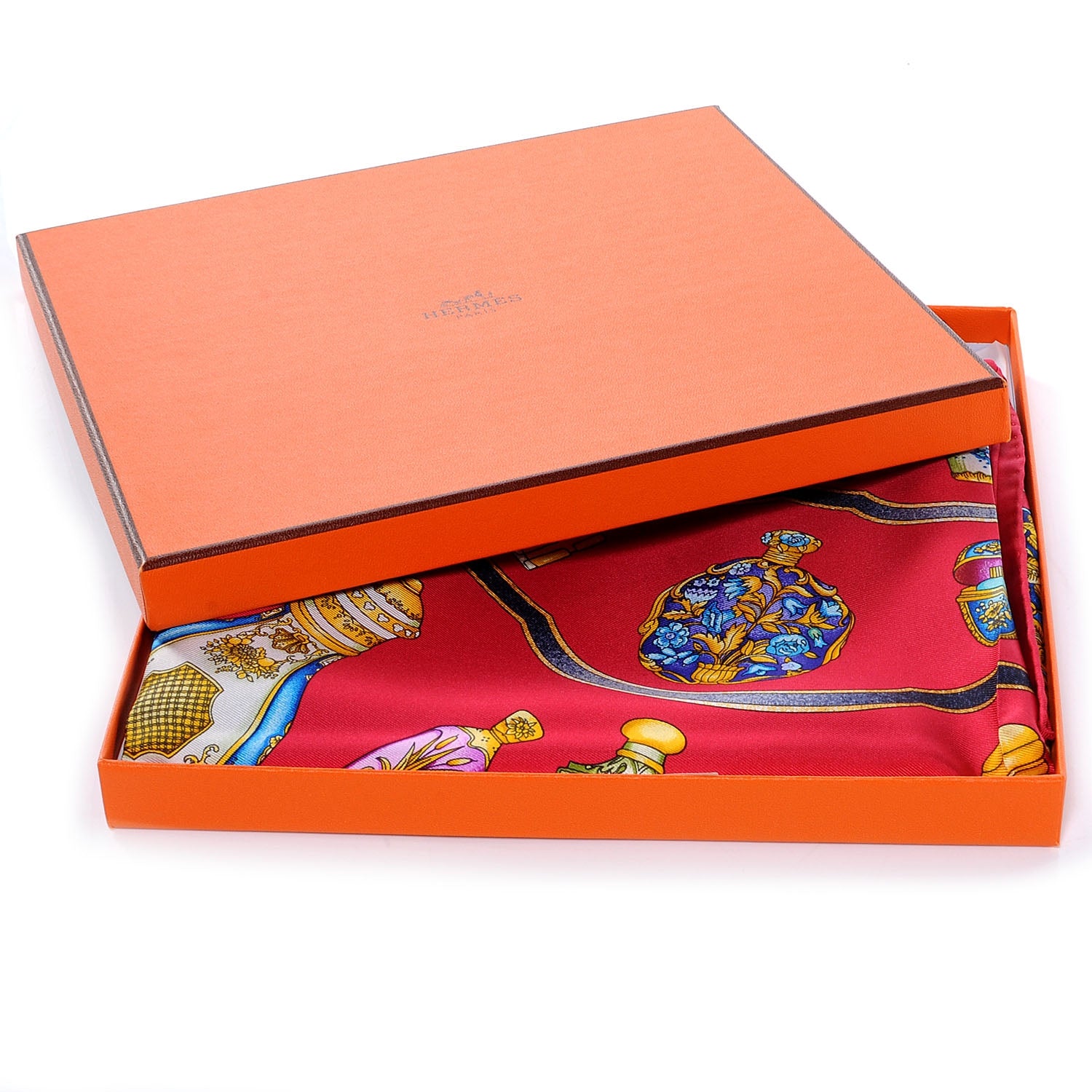 Hermes Silk Qu' Importe Le Flacon Scarf 90 8 of 8