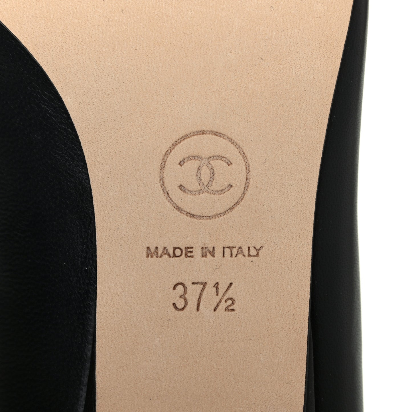 Lambskin Grosgrain Cap Toe CC Pumps 37.5 Black