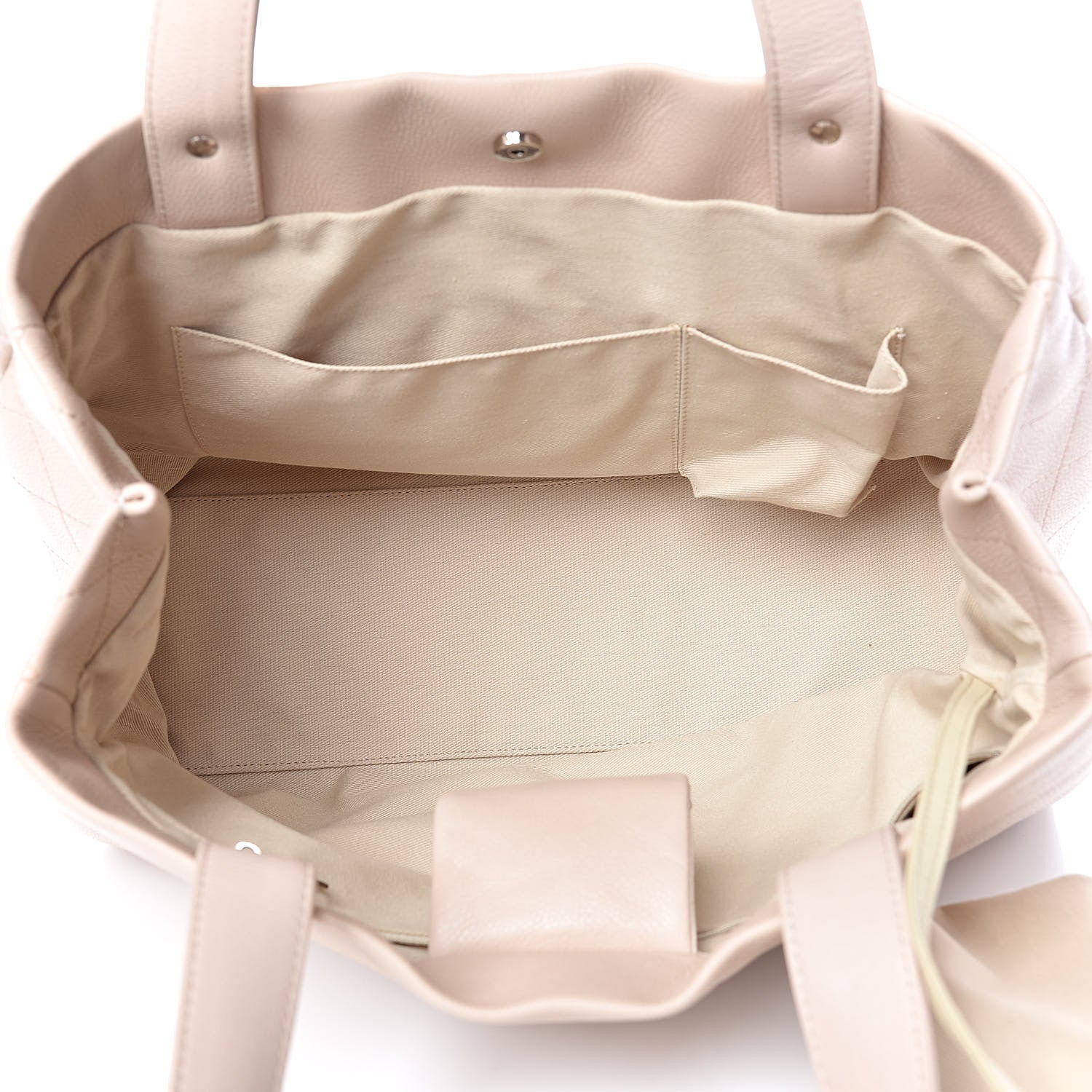 Chanel Caviar CC Tote Beige 6 of 14