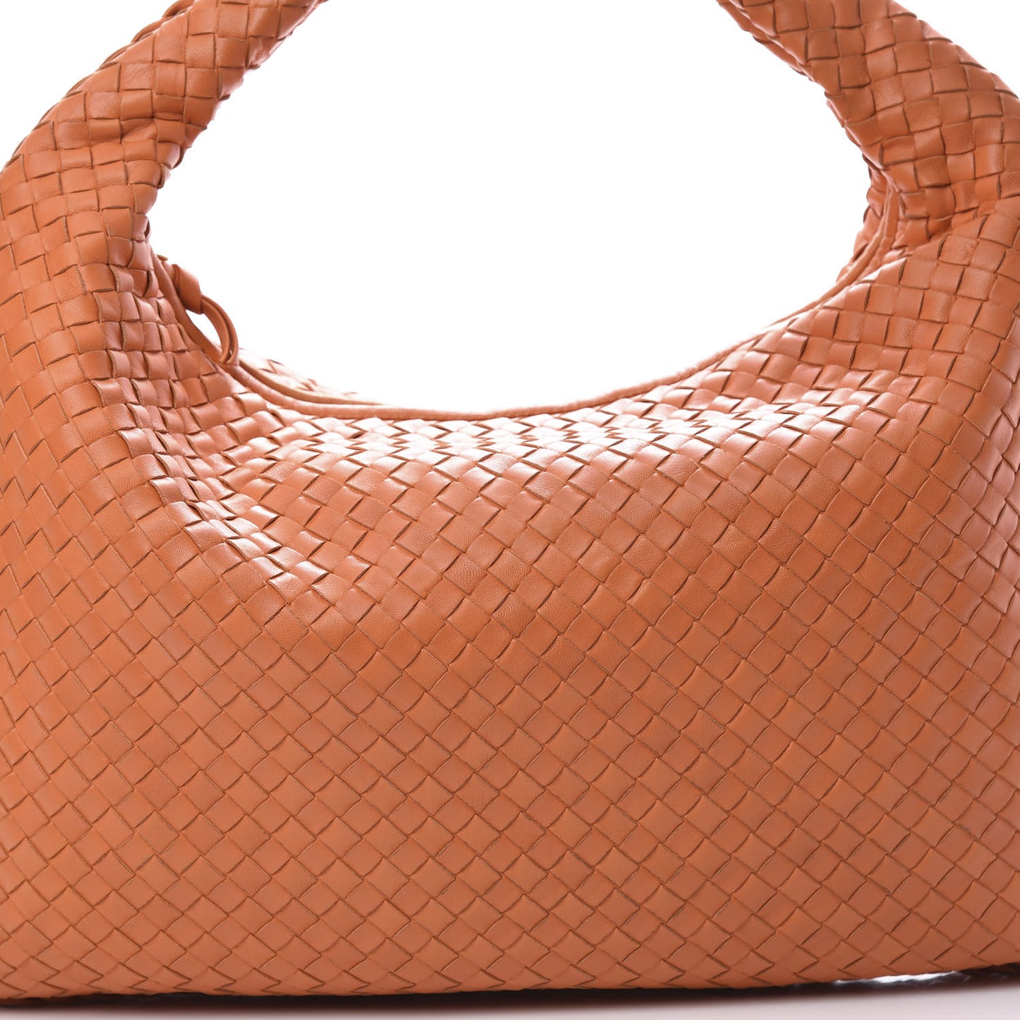 Nappa Intrecciato Large Veneta Hobo Orange