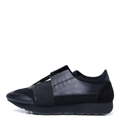 Balenciaga Calfskin Womens Race Runner Sneakers 41 Black 1 of 5