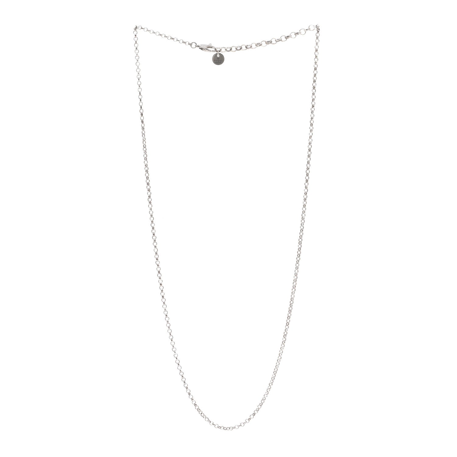 Gucci Sterling Silver Classic Chain Necklace 3 of 4