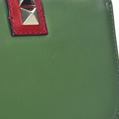 Valentino Garavani Vitello Small Glam Lock Rockstud Flap Green Deep Rose Grey Scarlet 11 of 12