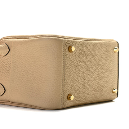 Hermes Taurillon Clemence Mini Lindy 20 Trench 7 of 10