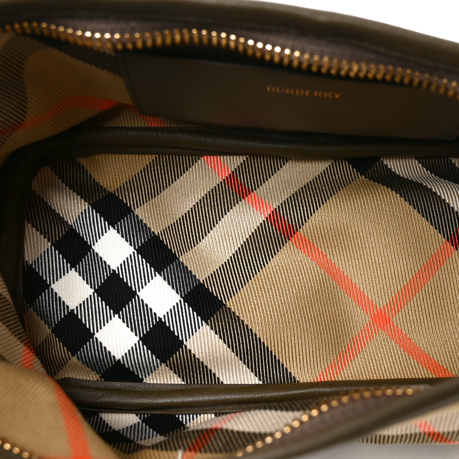 Burberry Vintage Check Lambskin Mini Shoulder Bag Sand 5 of 9