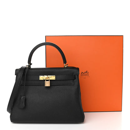 Hermes Togo Kelly Retourne 28 Black 13 of 13