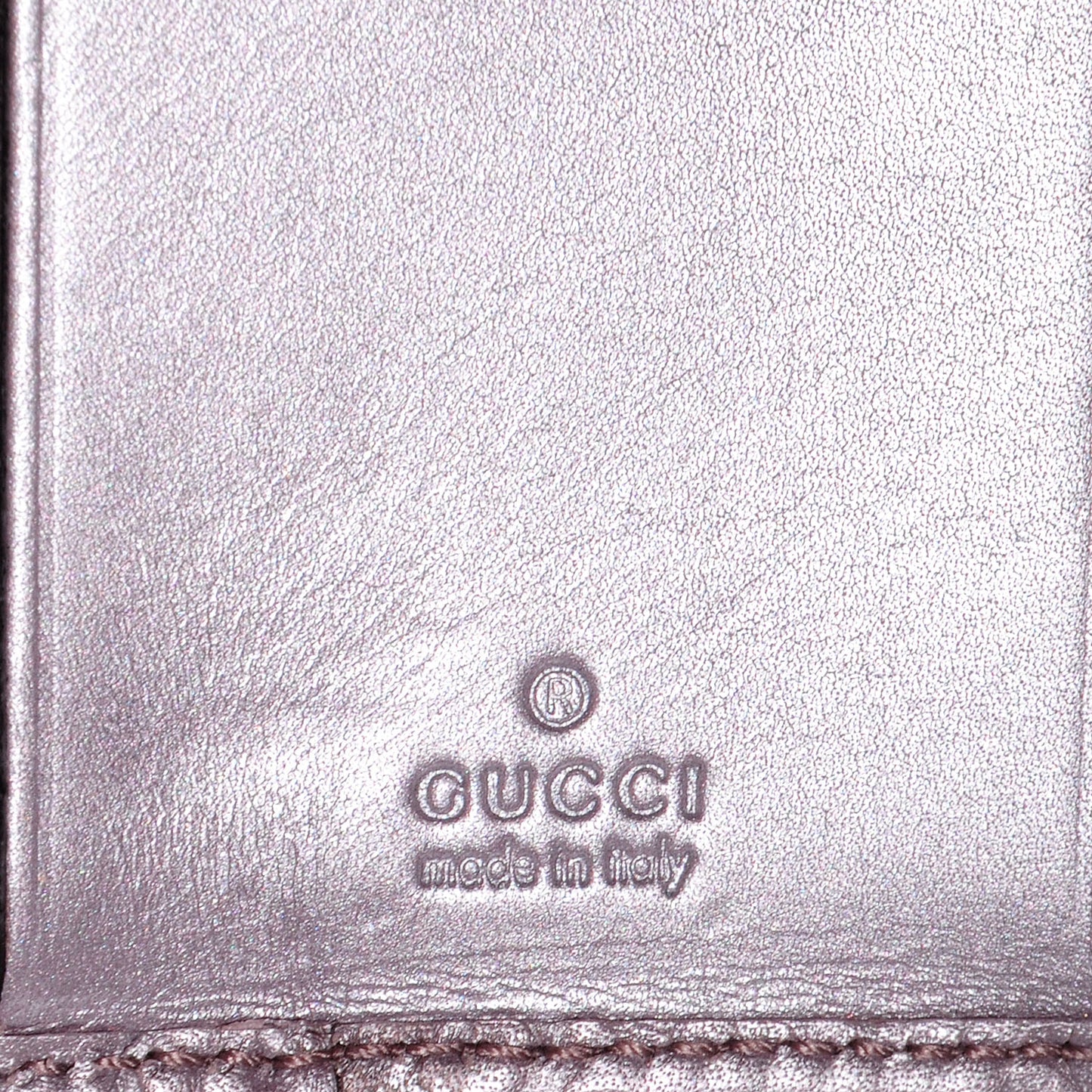 Metallic Soft Guccissima Lovely 6 Key Holder Wallet Senanque