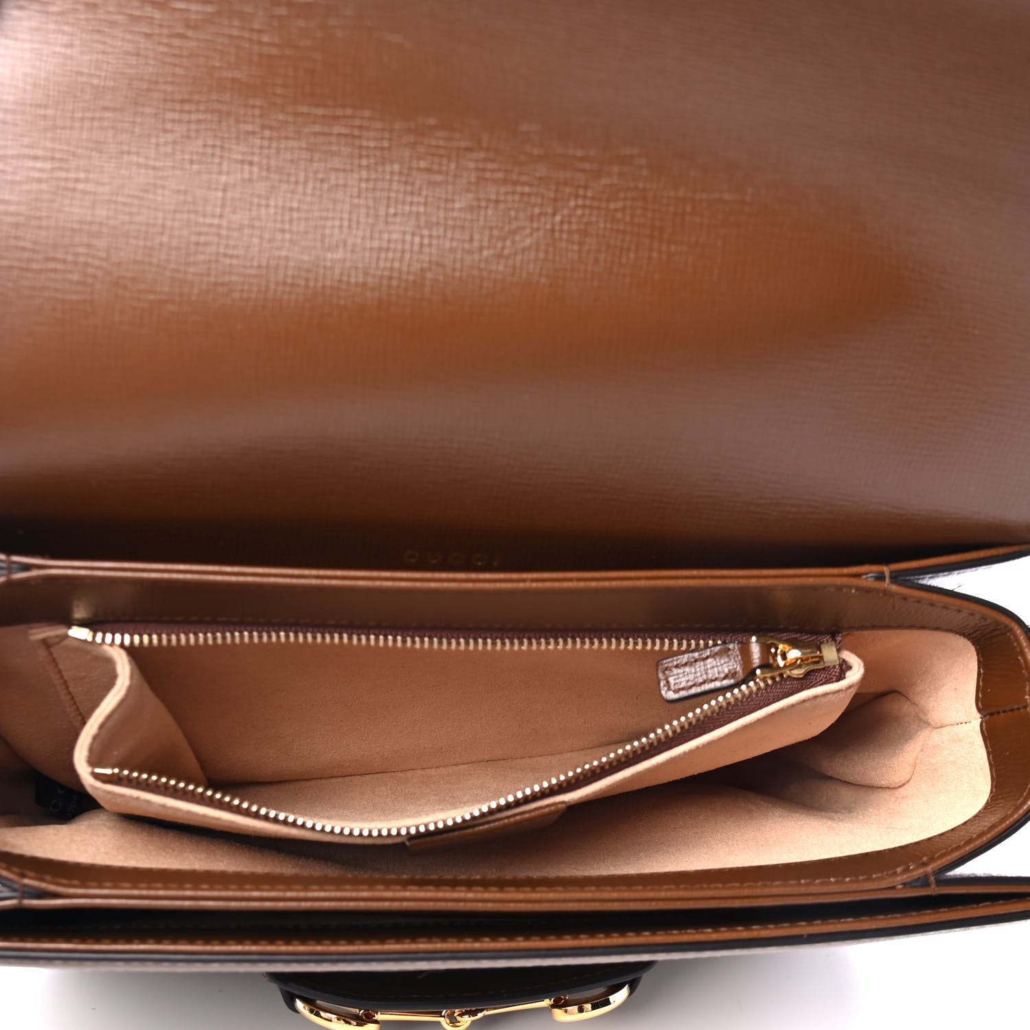 Gucci GG Supreme Monogram Horsebit 1955 Shoulder Bag Beige Brown Sugar 4 of 4
