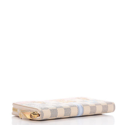 Louis Vuitton Damier Azur Summer Trunks Clemence Wallet 4 of 7