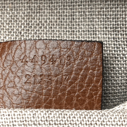 Gucci Monogram Mini Bree Messenger Bag Beige Tabacco 7 of 13
