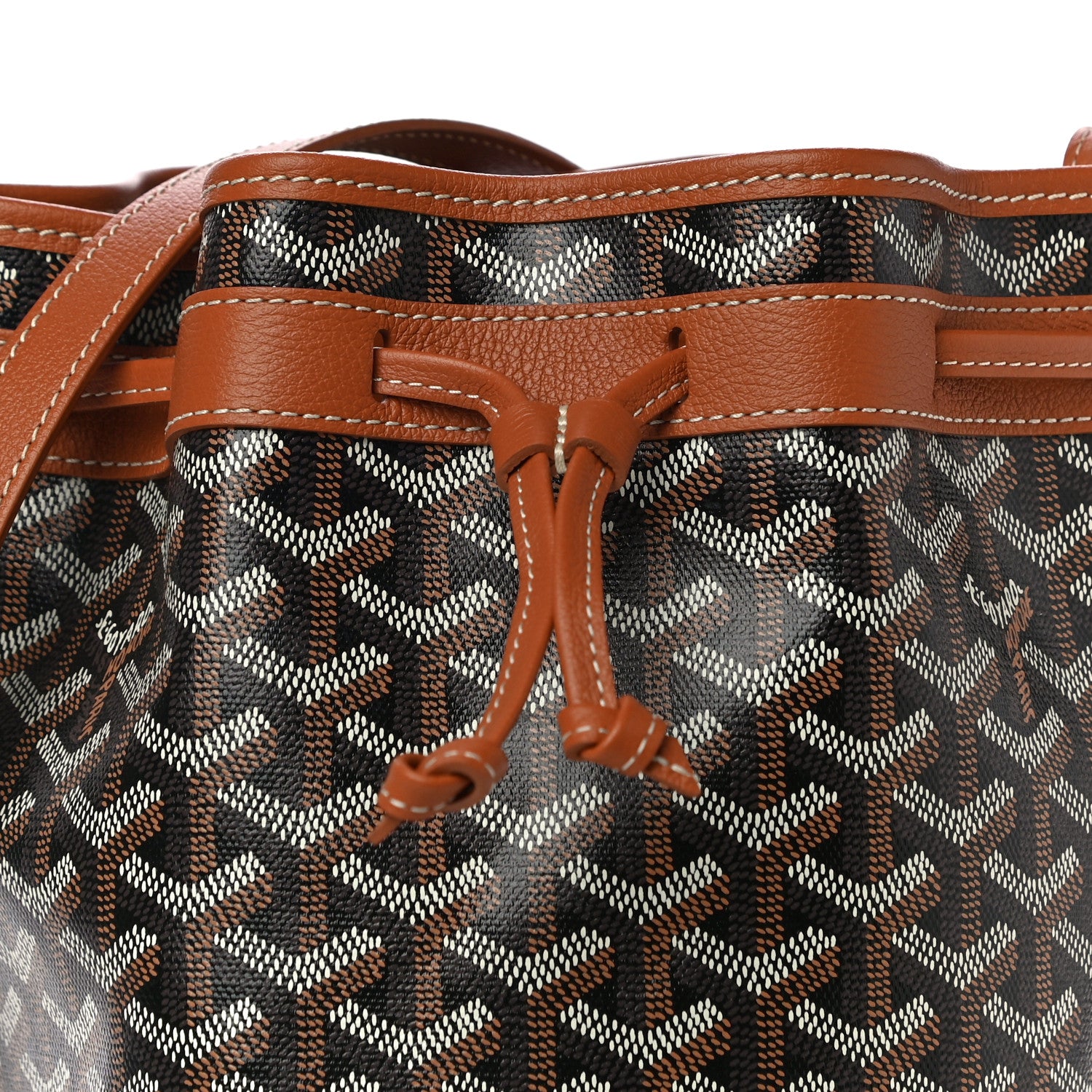 Goyard Goyardine Petit Flot Bucket Bag PM Black Gold 5 of 7