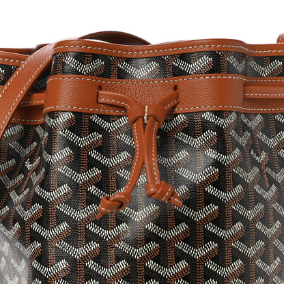 Goyard Goyardine Petit Flot Bucket Bag PM Black Gold 5 of 7