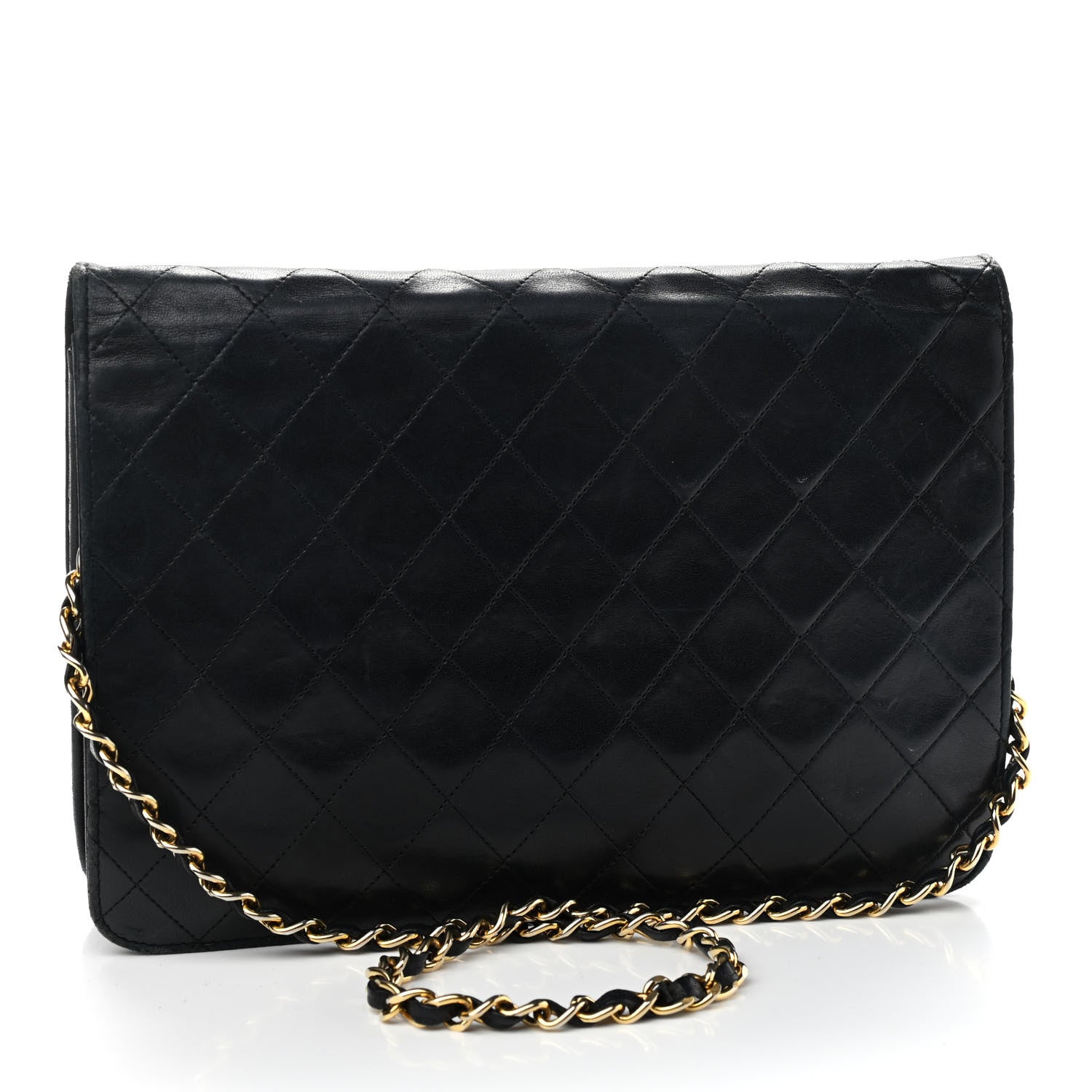 Chanel Lambskin Quilted Medium Single Flap Black 3 of 13