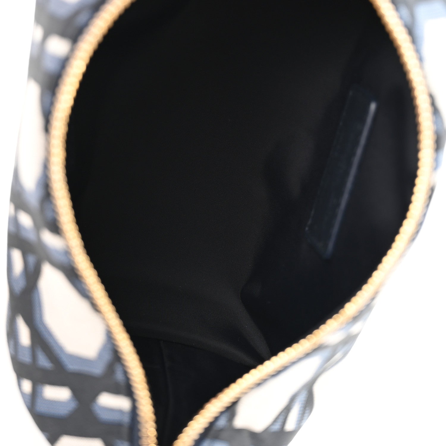 Christian Dior Technical Fabric Macrocannage DiorTravel Nomad Pouch Beige Blue 5 of 8