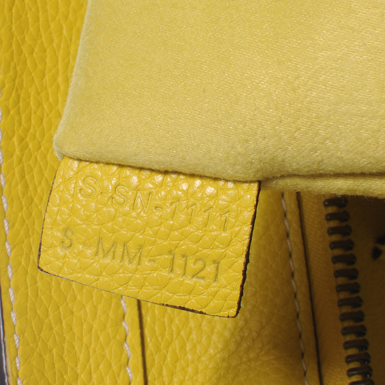 Celine Drummed Calfskin Mini Luggage Citron 8 of 8